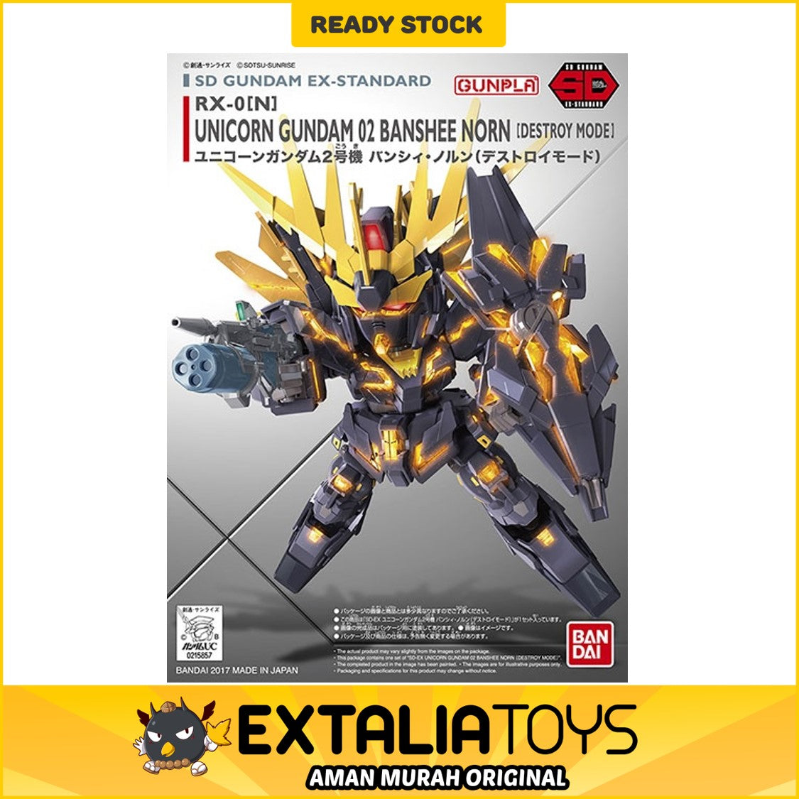 BANDAI SD GUNDAM EX-STANDARD 015 UNICORN GUNDAM 02 BANSHEE NORN (DESTROY MODE) BANDAI SD GUNDAM EX-STANDARD 015 UNICORN GUNDAM 02 BANSHEE NORN (DESTROY MODE)